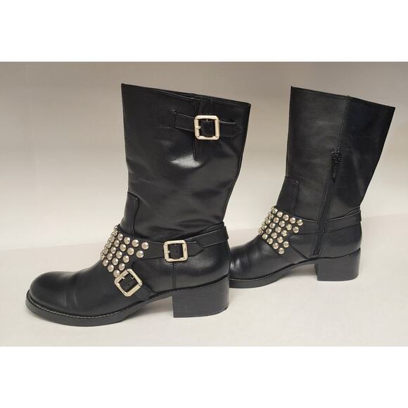 BCBGeneration BC-Halen Black Leather Studded Buckle Boots
7B/37 - Picture 5 of 14